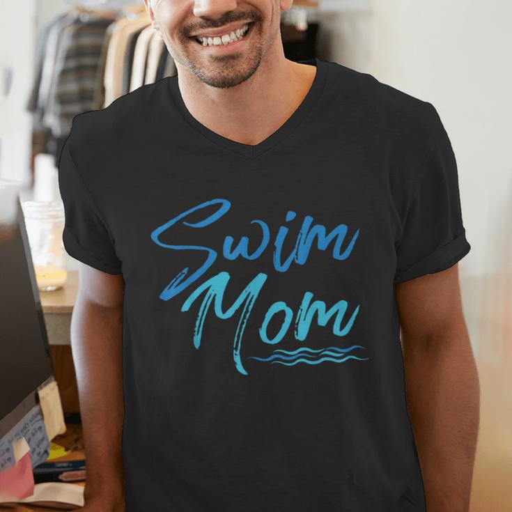 Swim Mom Swimming Cute Men's V-Neck T-Shirt Swim Mom Swimming Cute Men's V-Neck T-Shirt