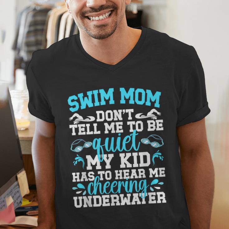 Swim Mom Swimming Mom Of A Swimmer Mama Men's V-Neck T-Shirt Swim Mom Swimming Mom Of A Swimmer Mama Men's V-Neck T-Shirt