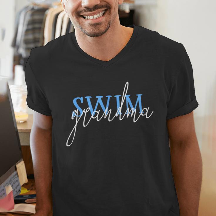 Swim Swimmer Love Swimming Shirt Sport Grandma Men's V-Neck T-Shirt