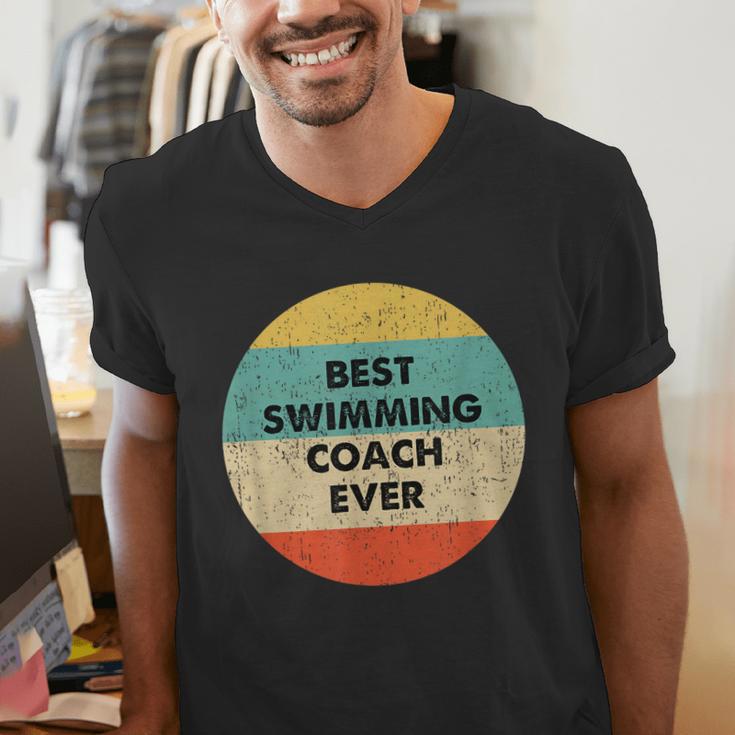 Swimming Coach Men's V-Neck T-Shirt Swimming Coach Men's V-Neck T-Shirt