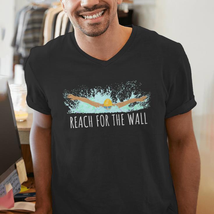 Swimming Swim Team Gear For a Swimmer Quote Saying Men's V-Neck T-Shirt
