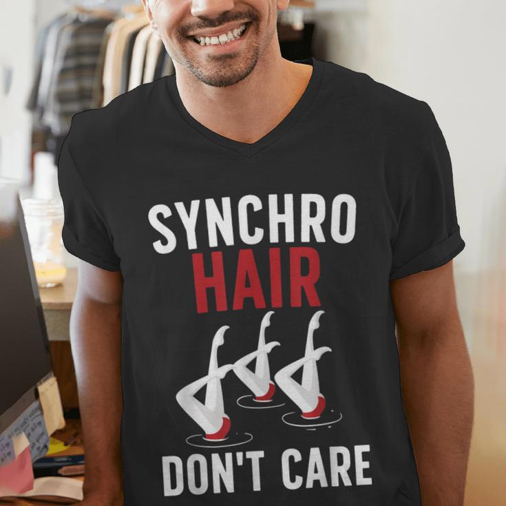 Synchronized Swimming Art For Men Women Synchronized Swim Men's V-Neck T-Shirt
