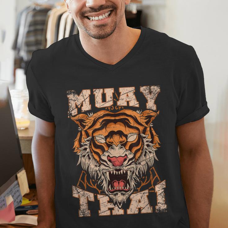 Tiger Asia Ninja Muay Thai Men's V-Neck T-Shirt