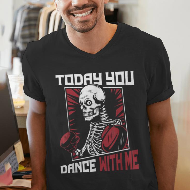 Today You Dance With Me Professional Boxer Muay Thai Boxing Men's V-Neck T-Shirt Today You Dance With Me Professional Boxer Muay Thai Boxing Men's V-Neck T-Shirt