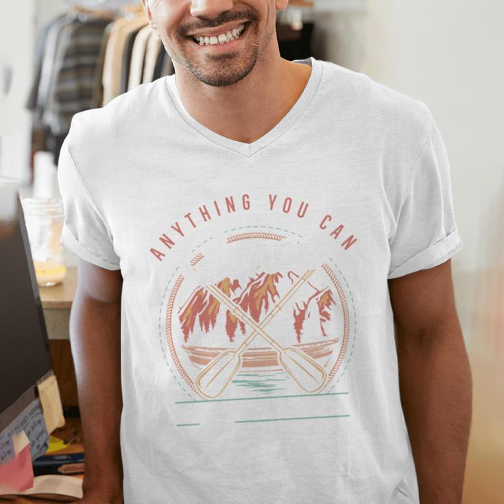 Anything You Canoe I Canoe Better Kayak Canoeing Boat Lovers Men's V-Neck T-Shirt