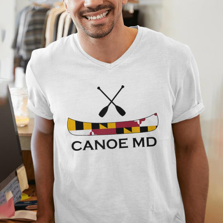 Canoe Maryland Raglan Baseball Tee Men's V-Neck T-Shirt