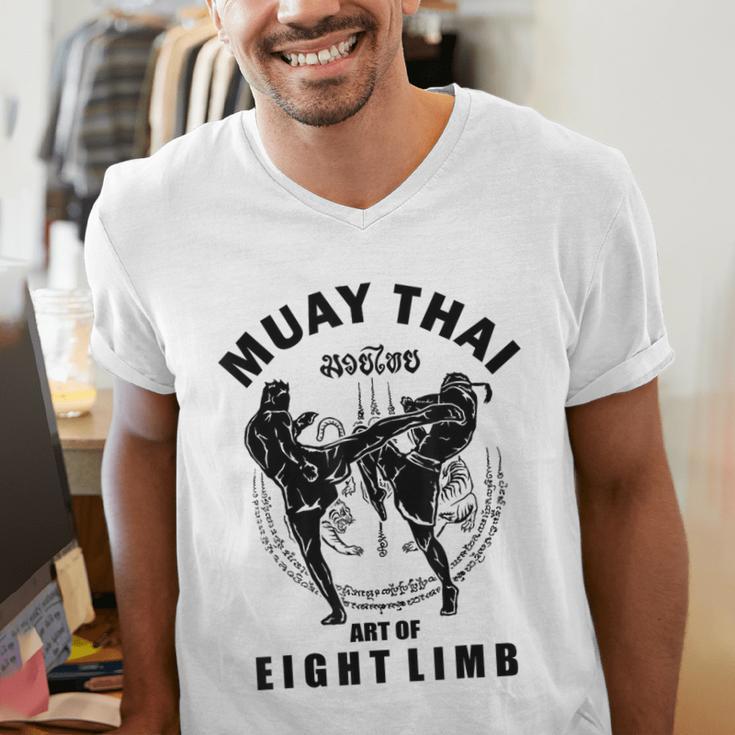 Muay Thai Art Of Eight Limb Men's V-Neck T-Shirt