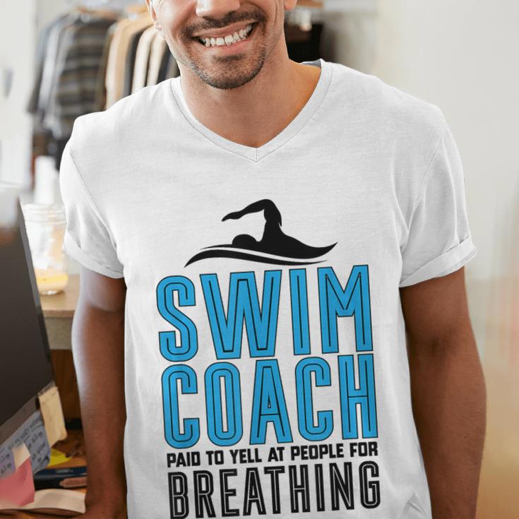 Swim Coach Swimmer Coach Swimming Coach Men's V-Neck T-Shirt Swim Coach Swimmer Coach Swimming Coach Men's V-Neck T-Shirt