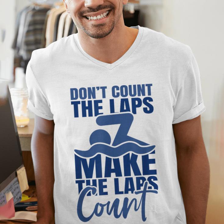 Swimmer Saying Swimming Motivation Professional Swimmer Men's V-Neck T-Shirt