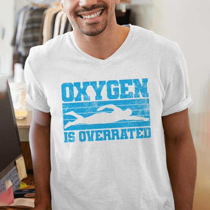 Swimming Swimmer Swim Men's V-Neck T-Shirt Swimming Swimmer Swim Men's V-Neck T-Shirt