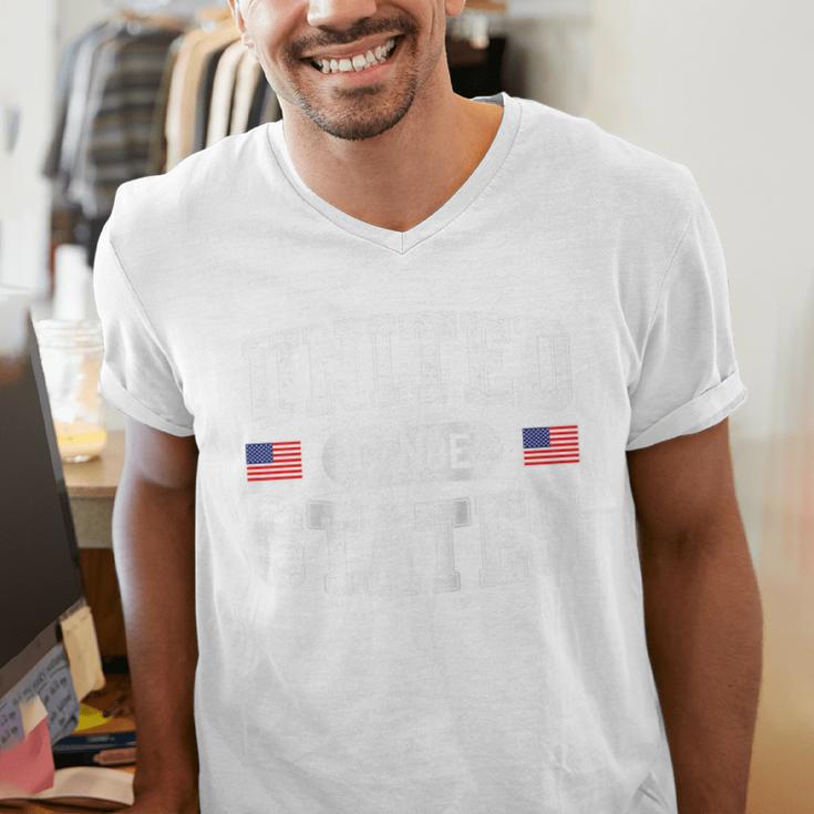 United States Canoe Canoeing Raglan Baseball Tee Men's V-Neck T-Shirt