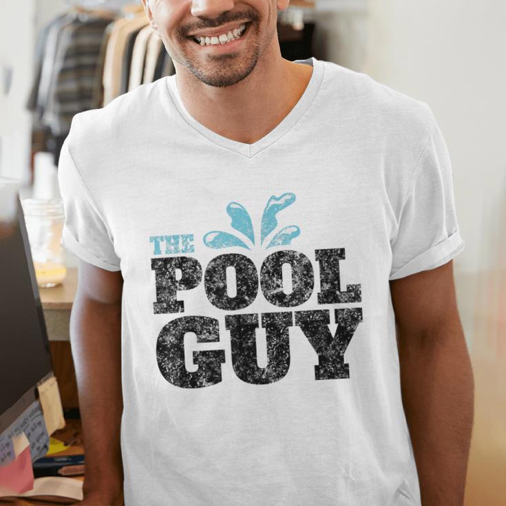 Vintage The Pool Guy Swimming For Him T-Shirt Men's V-Neck T-Shirt Vintage The Pool Guy Swimming For Him T-Shirt Men's V-Neck T-Shirt