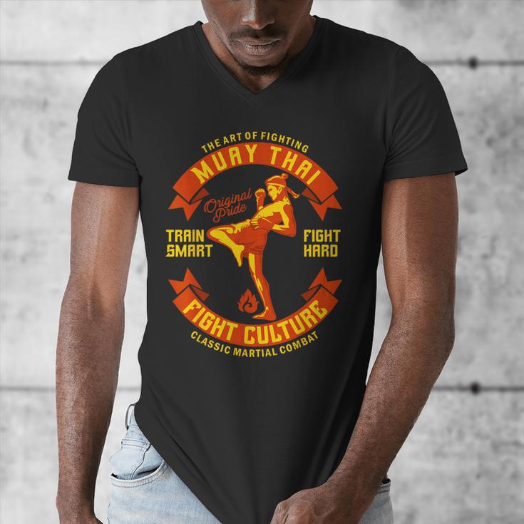 The Art Of Fighting Culture Muay Thai Men's V-Neck T-Shirt