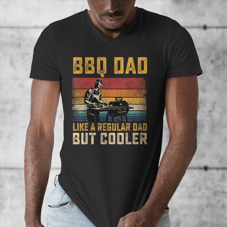 BBQ Dad Like Regular Dad But Cooler Father's Day Men's V-Neck T-Shirt