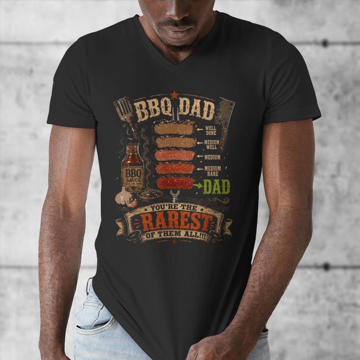 BBQ Shirt Steak BBQ Dad You'Re The Rarest Of Them All Men's V-Neck T-Shirt