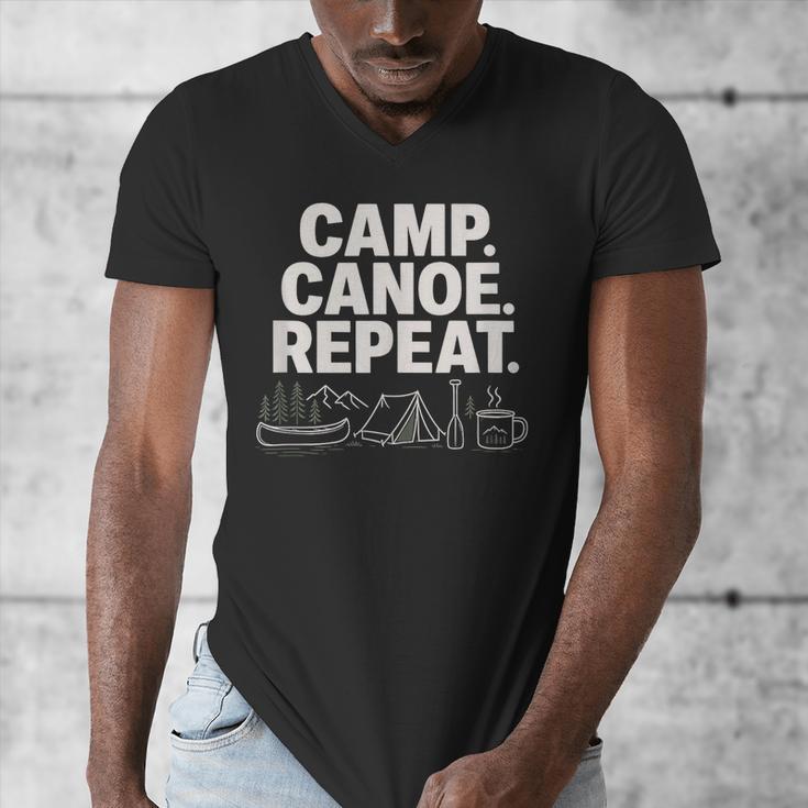 Camp Canoe Repeat Outdoor Adventure Men's V-Neck T-Shirt