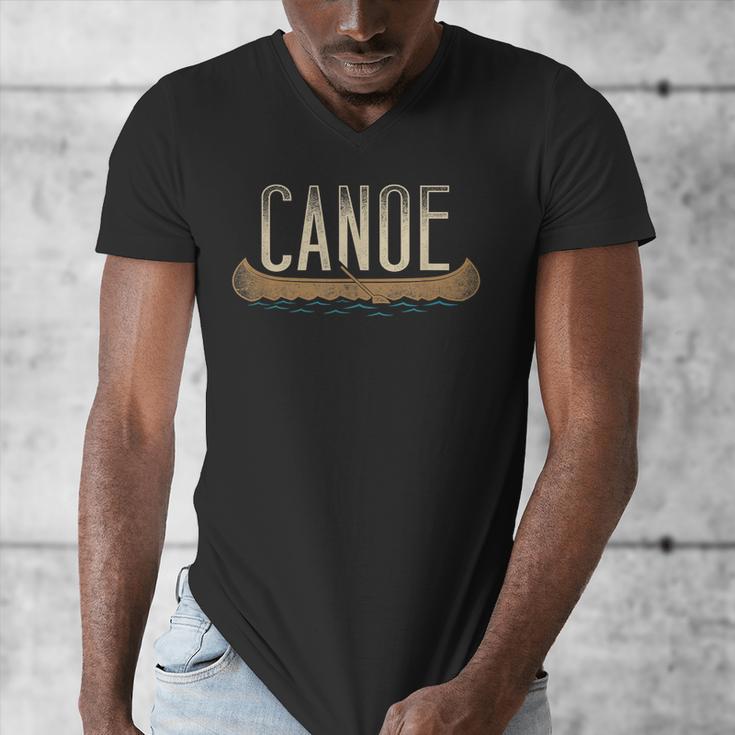 Canoe Canoeing Vintage Canoe Men's V-Neck T-Shirt
