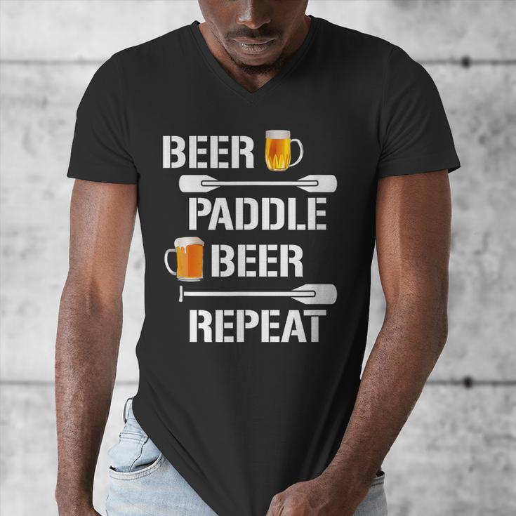Canoe Kayak Tees Beer Paddle Repeat T-Shirt Men's V-Neck T-Shirt Canoe Kayak Tees Beer Paddle Repeat T-Shirt Men's V-Neck T-Shirt