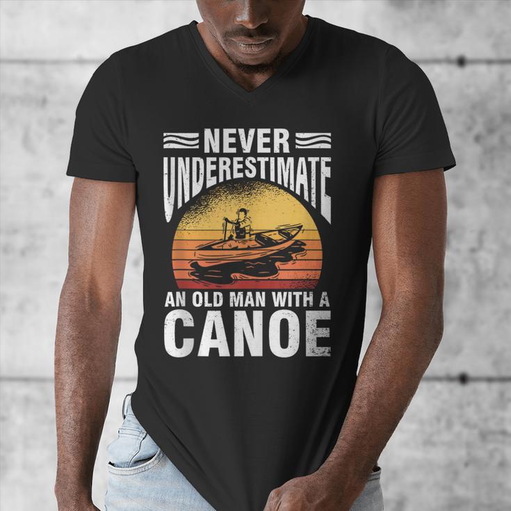 Canoe Old Man Sleeveless Men's V-Neck T-Shirt Canoe Old Man Sleeveless Men's V-Neck T-Shirt