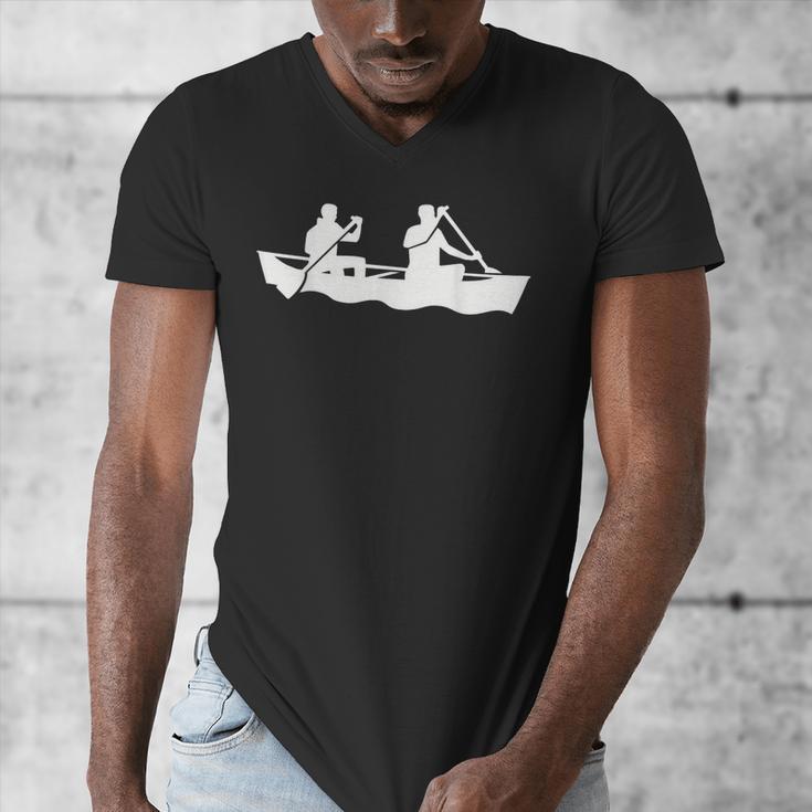 Canoe Paddlers Men's V-Neck T-Shirt