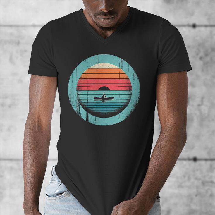 Canoe Sunset Men's V-Neck T-Shirt
