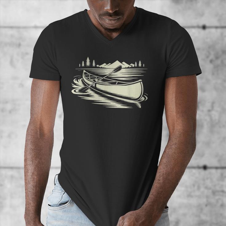 Canoe Tripper Loading Portage Pack First Light Men's V-Neck T-Shirt