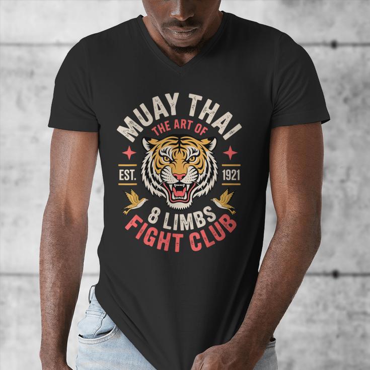 Cool Muay Thai Art For Men Women Kickboxer MMA Muay Thai Men's V-Neck T-Shirt Cool Muay Thai Art For Men Women Kickboxer MMA Muay Thai Men's V-Neck T-Shirt