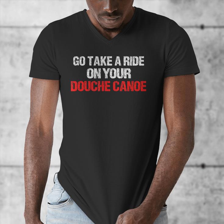 Douche Canoe Vulgar Profanity T-Shirt Men's V-Neck T-Shirt