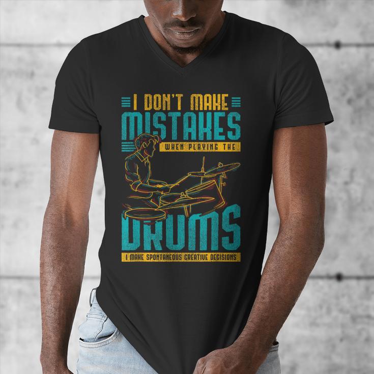 Drummer Drummer Drum Kit Men's V-Neck T-Shirt Drummer Drummer Drum Kit Men's V-Neck T-Shirt