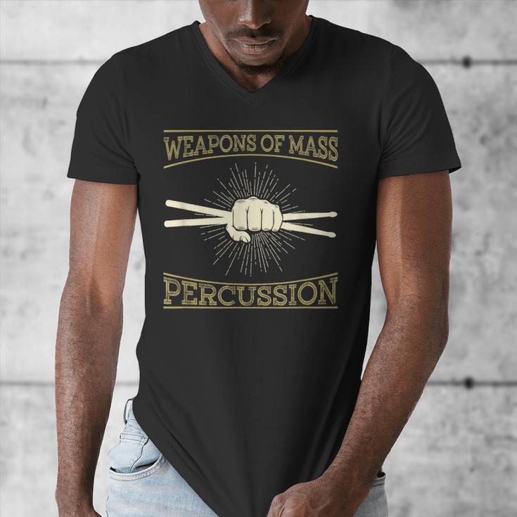 Drummer Music Drum Kit Men's V-Neck T-Shirt Drummer Music Drum Kit Men's V-Neck T-Shirt
