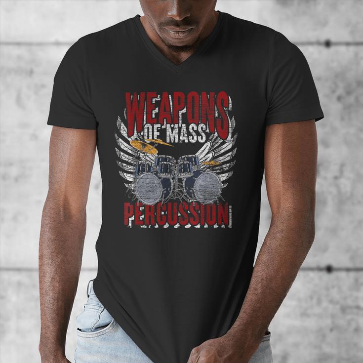 Drummer Rock Drummer Drum Kit Men's V-Neck T-Shirt Drummer Rock Drummer Drum Kit Men's V-Neck T-Shirt