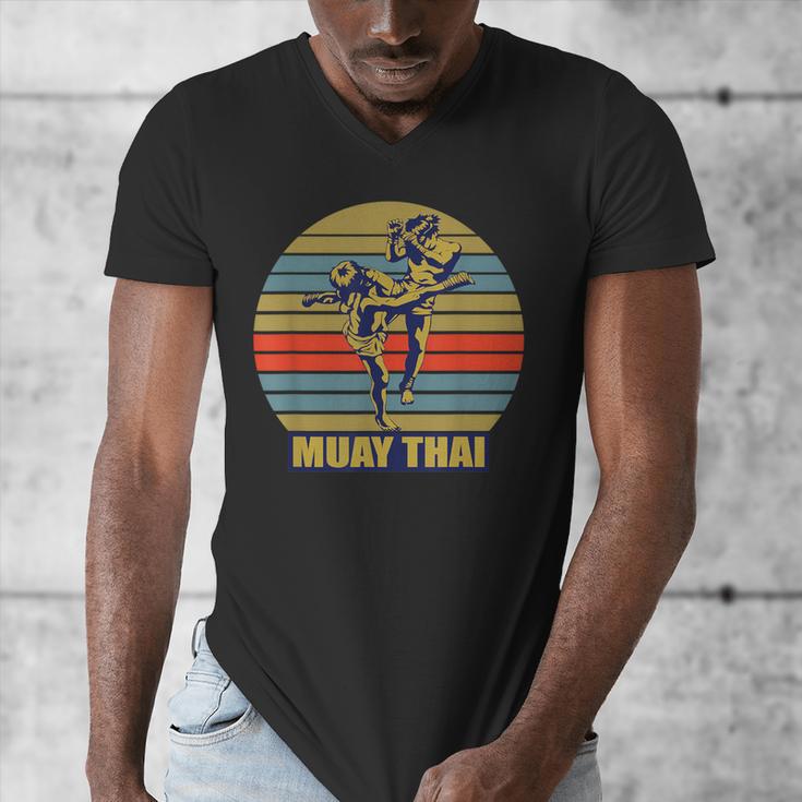 Great Muay Thai Kickboxing Martial Artist Thailand Men's V-Neck T-Shirt Great Muay Thai Kickboxing Martial Artist Thailand Men's V-Neck T-Shirt