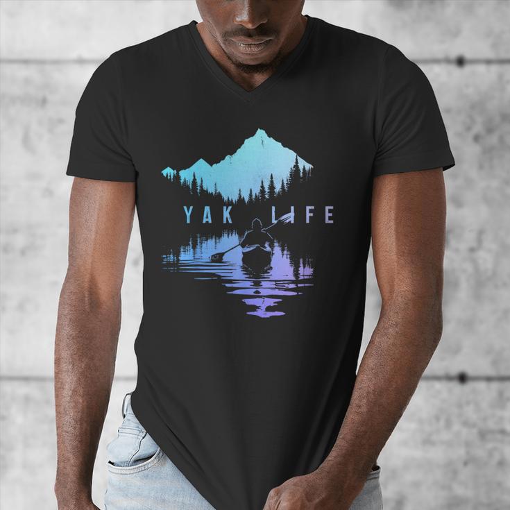 Kayak Kayak Vintage Mountains Canoe Kayak Men's V-Neck T-Shirt Kayak Kayak Vintage Mountains Canoe Kayak Men's V-Neck T-Shirt