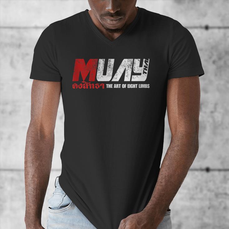 Martial Arts Muay Thai Men's V-Neck T-Shirt