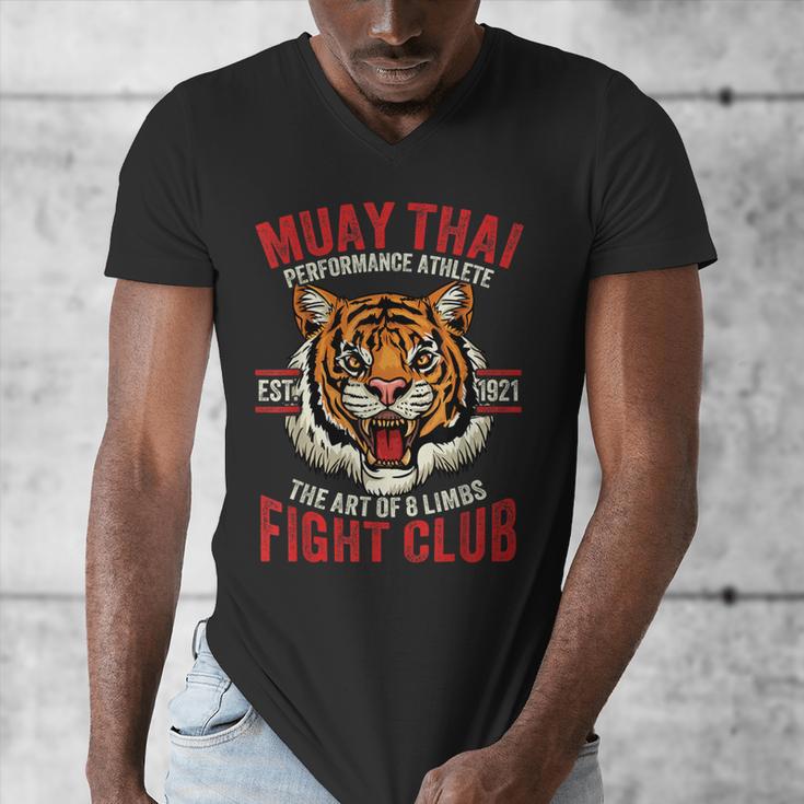 Muay Thai Thai Boxing Men's V-Neck T-Shirt