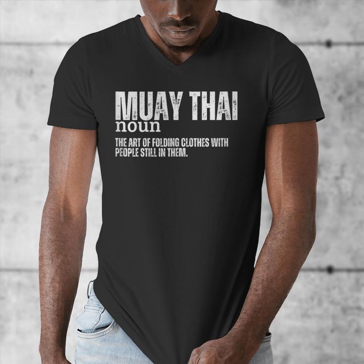 Muay Thai Definition Muay Thai Men's V-Neck T-Shirt