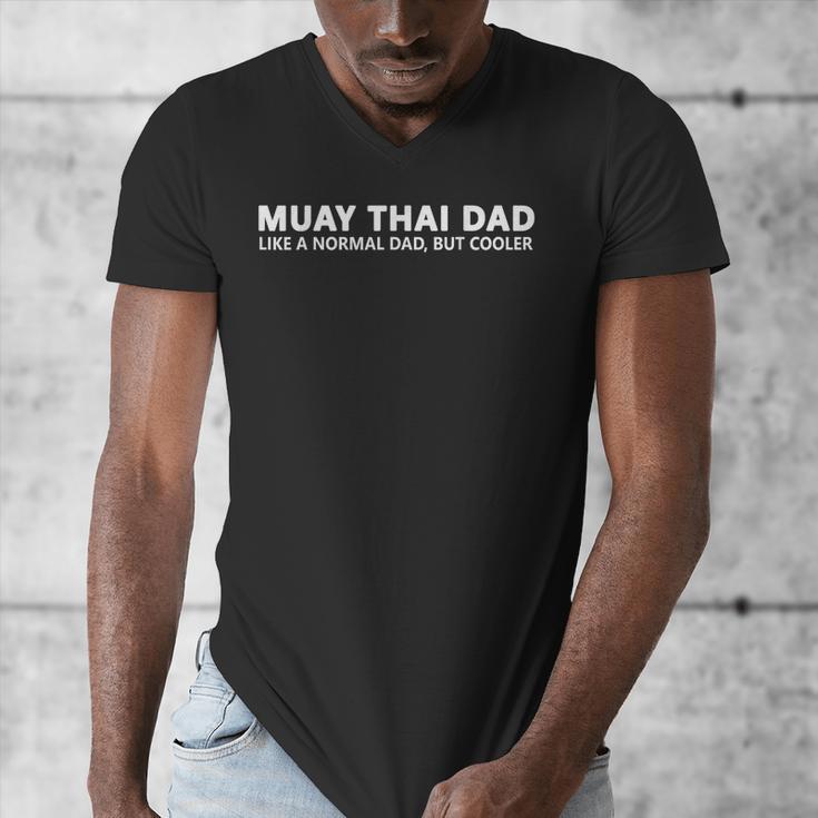 Muay Thai Father Muay Thai Dad Men's V-Neck T-Shirt Muay Thai Father Muay Thai Dad Men's V-Neck T-Shirt