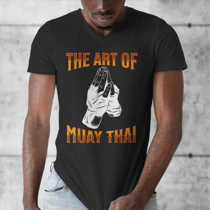 Muay Thai Fighter The Art Of Muay Thai Men's V-Neck T-Shirt