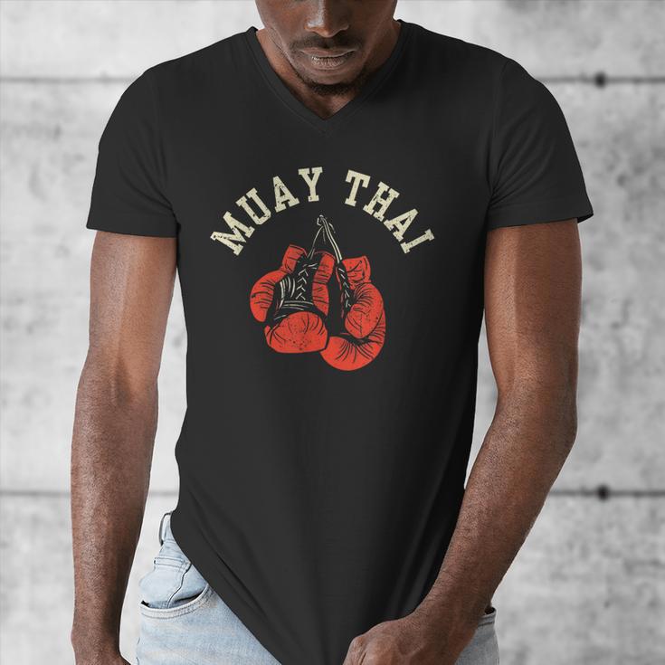 Muay Thai Hobby Boxing Fighter Martial Arts Men's V-Neck T-Shirt Muay Thai Hobby Boxing Fighter Martial Arts Men's V-Neck T-Shirt
