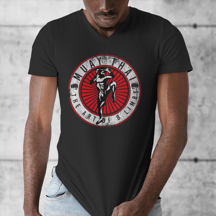 Muay Thai Men's V-Neck T-Shirt