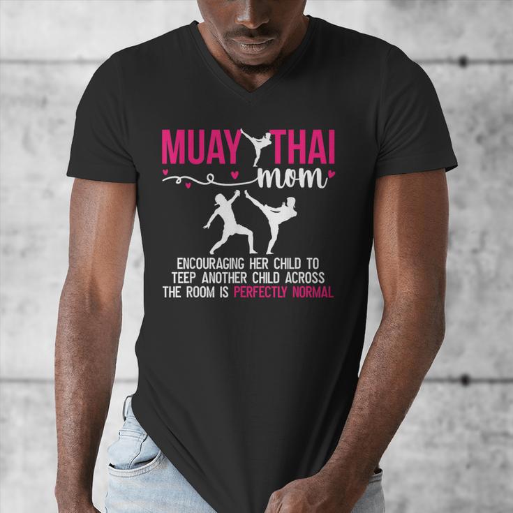 Muay Thai Mom Definition Muay Thai Mother Muay Thai Mama Men's V-Neck T-Shirt