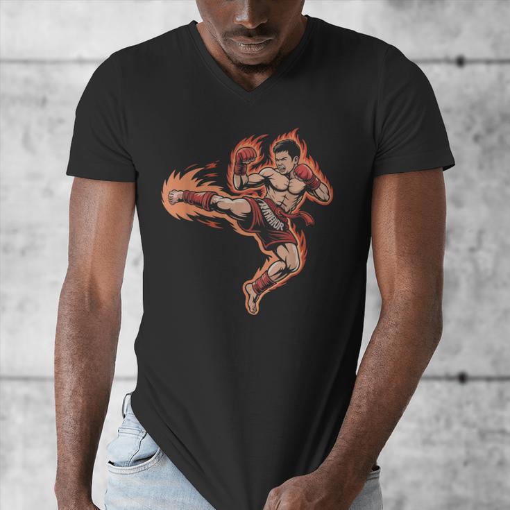 Muay Thai Mongkol Headband Minimal Clean Art Fighter Men's V-Neck T-Shirt Muay Thai Mongkol Headband Minimal Clean Art Fighter Men's V-Neck T-Shirt