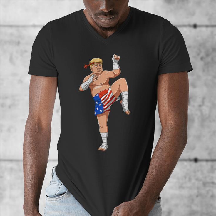 Muay Thai Trump Make Muay Thai Great Again Men's V-Neck T-Shirt Muay Thai Trump Make Muay Thai Great Again Men's V-Neck T-Shirt