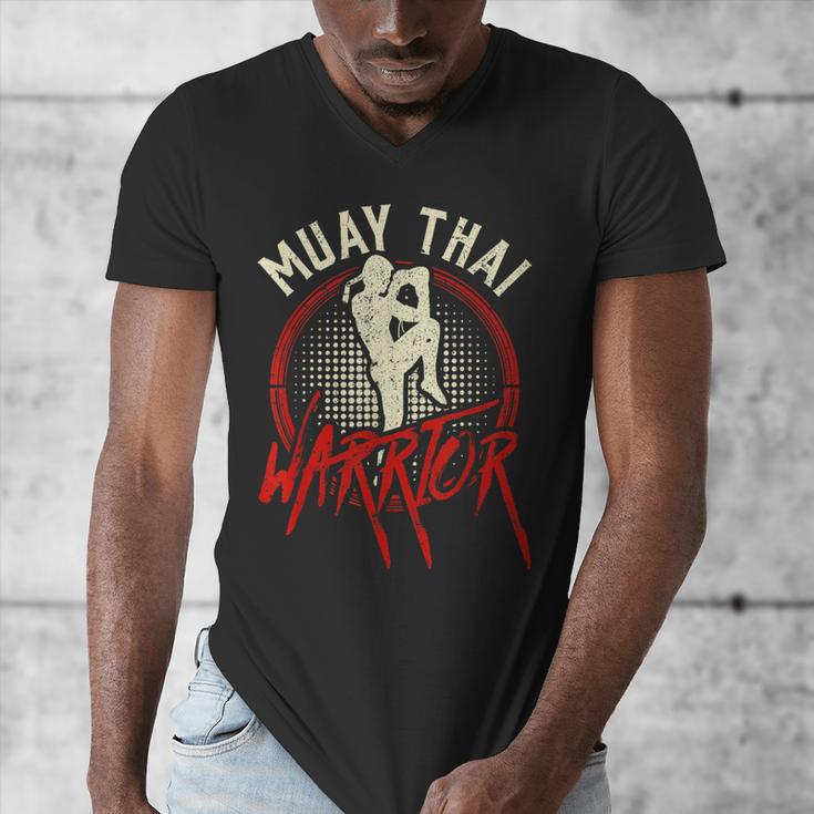 Muay Thai Warrior Fighter Boxing Martial Arts Hobby Men's V-Neck T-Shirt Muay Thai Warrior Fighter Boxing Martial Arts Hobby Men's V-Neck T-Shirt