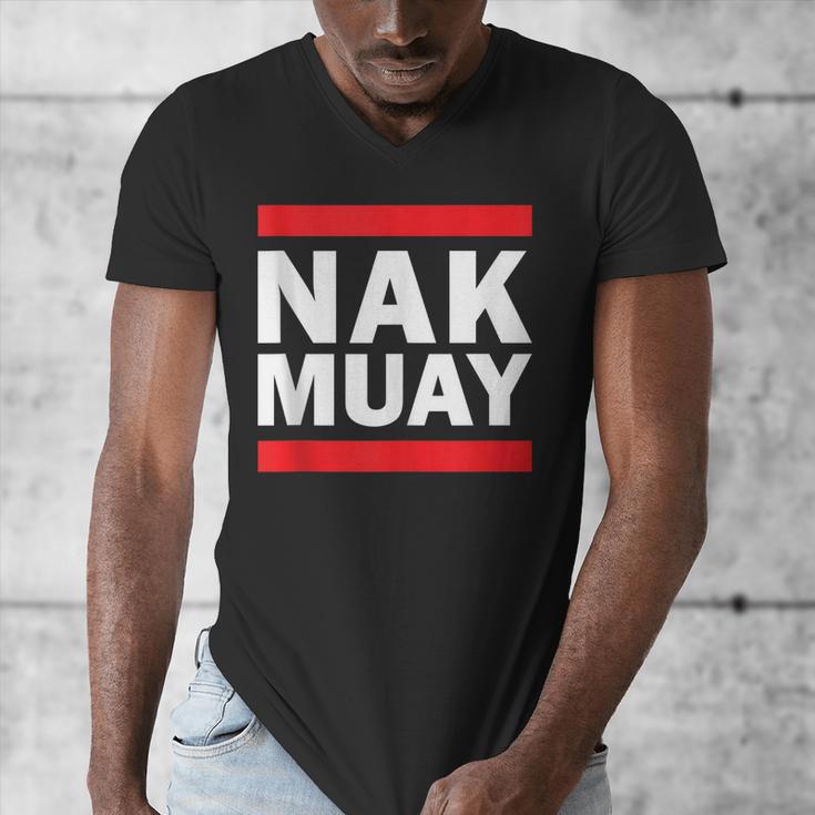 Nak Muay Thai Fighter Men's V-Neck T-Shirt