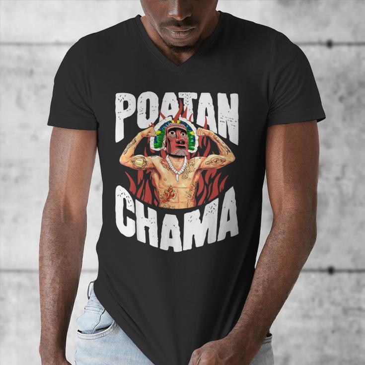 POATAN CHAMA MMA Fan JJB Boxing Muay Thai Kickboxing Men's V-Neck T-Shirt POATAN CHAMA MMA Fan JJB Boxing Muay Thai Kickboxing Men's V-Neck T-Shirt