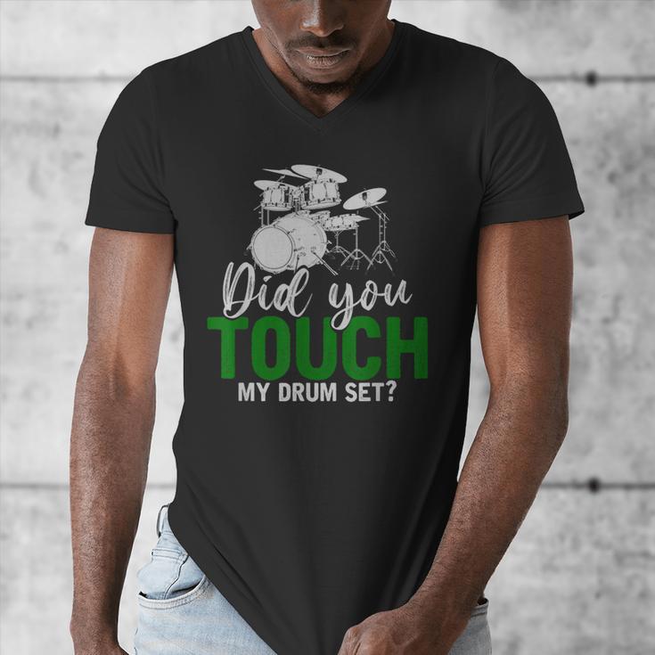 Rock Musical Instrument Band Drummer Drum Kit Men's V-Neck T-Shirt Rock Musical Instrument Band Drummer Drum Kit Men's V-Neck T-Shirt