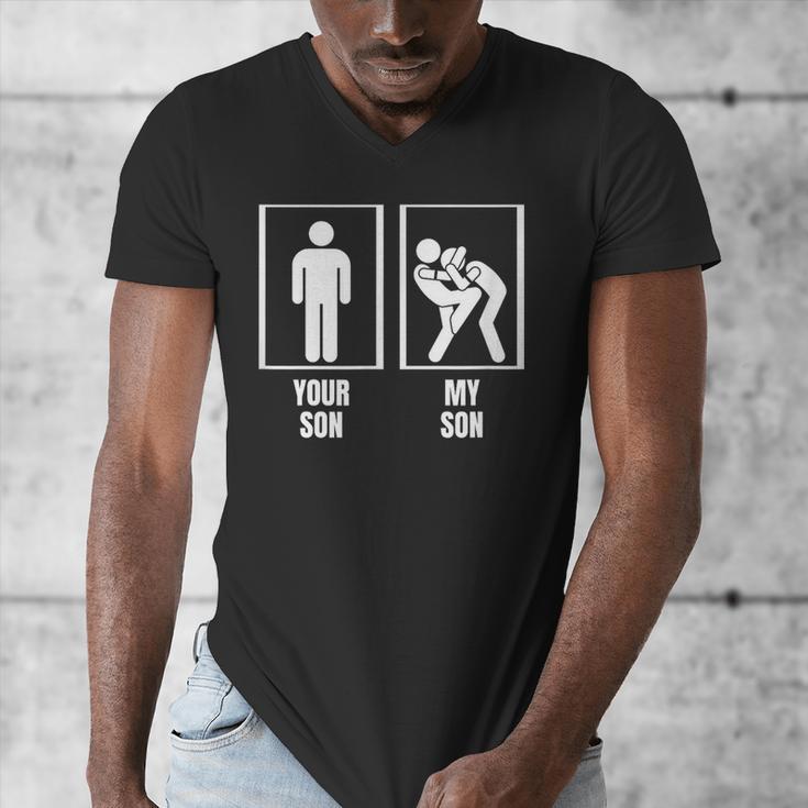Your Son My Son Dad Father Mom Mother Muay Thai Men's V-Neck T-Shirt Your Son My Son Dad Father Mom Mother Muay Thai Men's V-Neck T-Shirt