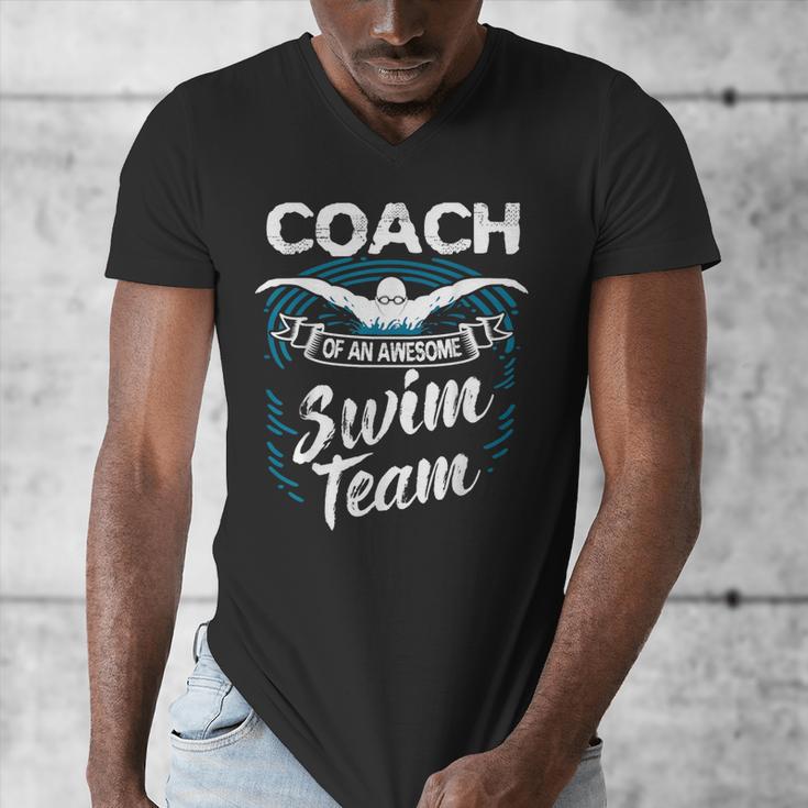 Swim Coach Professional Instructor Swimming Lesson Sport Men's V-Neck T-Shirt Swim Coach Professional Instructor Swimming Lesson Sport Men's V-Neck T-Shirt