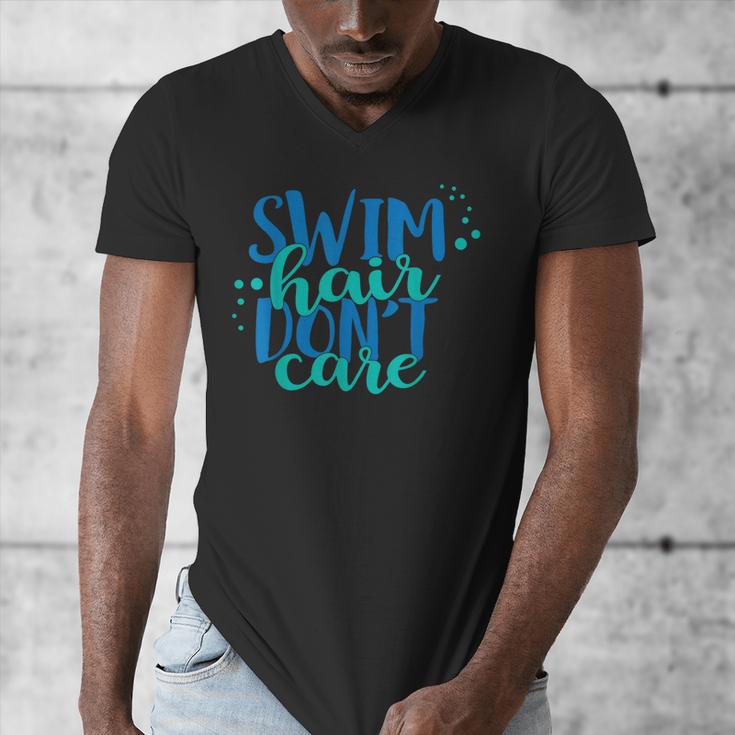 Swim Hair Dont Care Swimming AttitudeShirt Men's V-Neck T-Shirt Swim Hair Dont Care Swimming AttitudeShirt Men's V-Neck T-Shirt